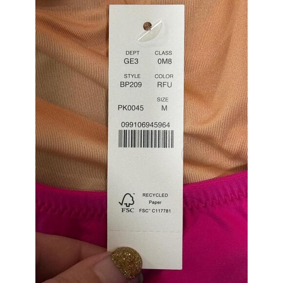 NWT J. Crew Heritage 1989 High-Leg Bikini Bottom BP209 Radiant Fuchsia Pink Sz M - Picture 12 of 14